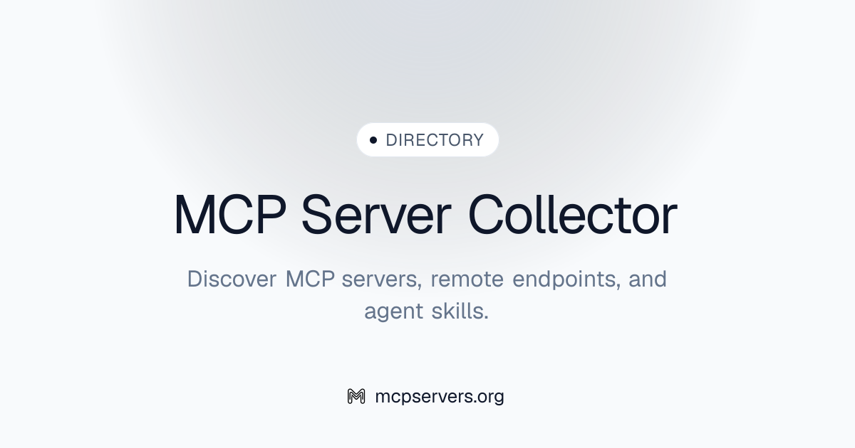 Collector MCP Server | Awesome MCP Servers