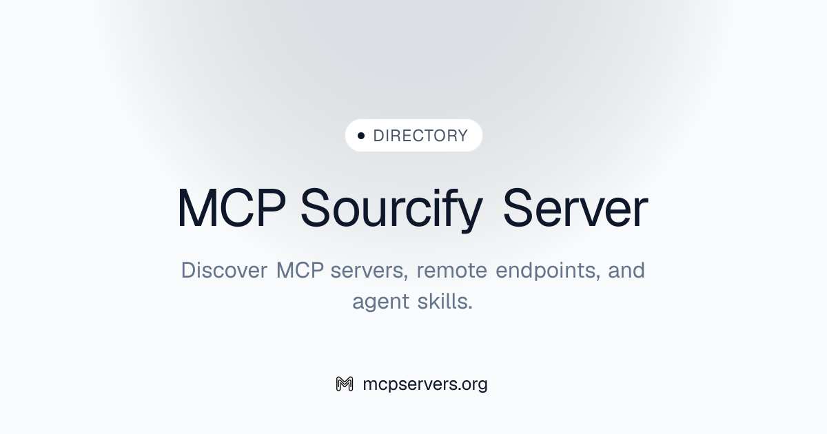 Sourcify MCP Server | Awesome MCP Servers