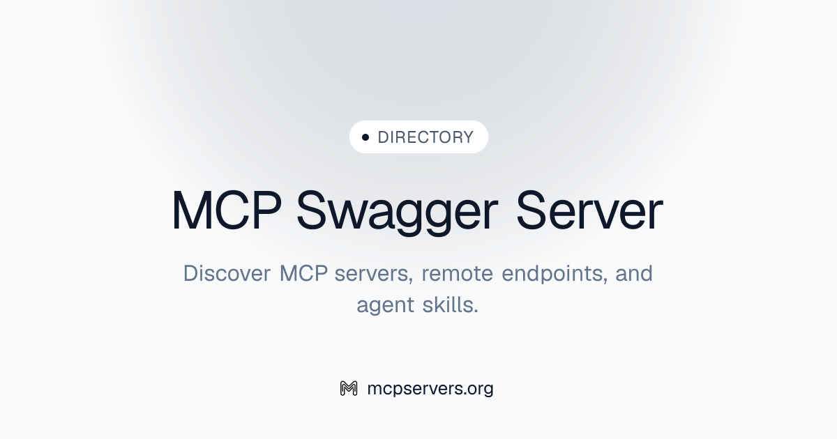 Swagger MCP Server | Awesome MCP Servers
