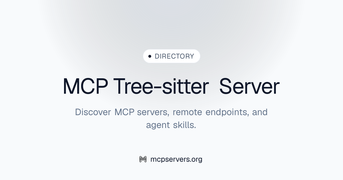 Tree Sitter MCP Server | Awesome MCP Servers