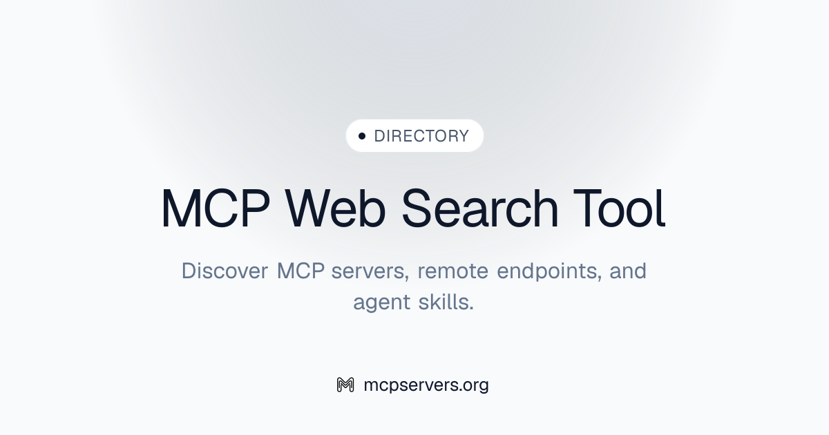 Web Search Tool MCP Server | Awesome MCP Servers