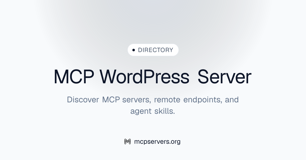 Word Press MCP Server | Awesome MCP Servers