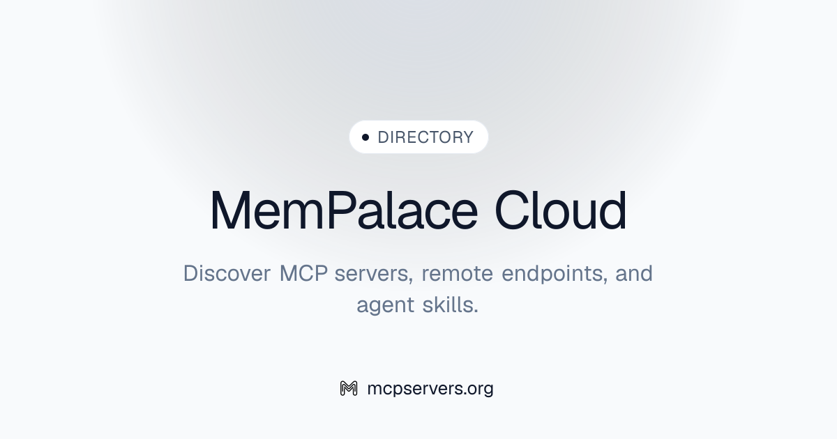 Mem Palace Cloud MCP Server | Awesome MCP Servers