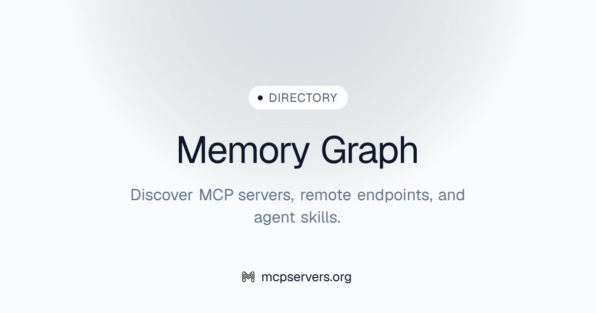 Memory Graph MCP Server | Awesome MCP Servers