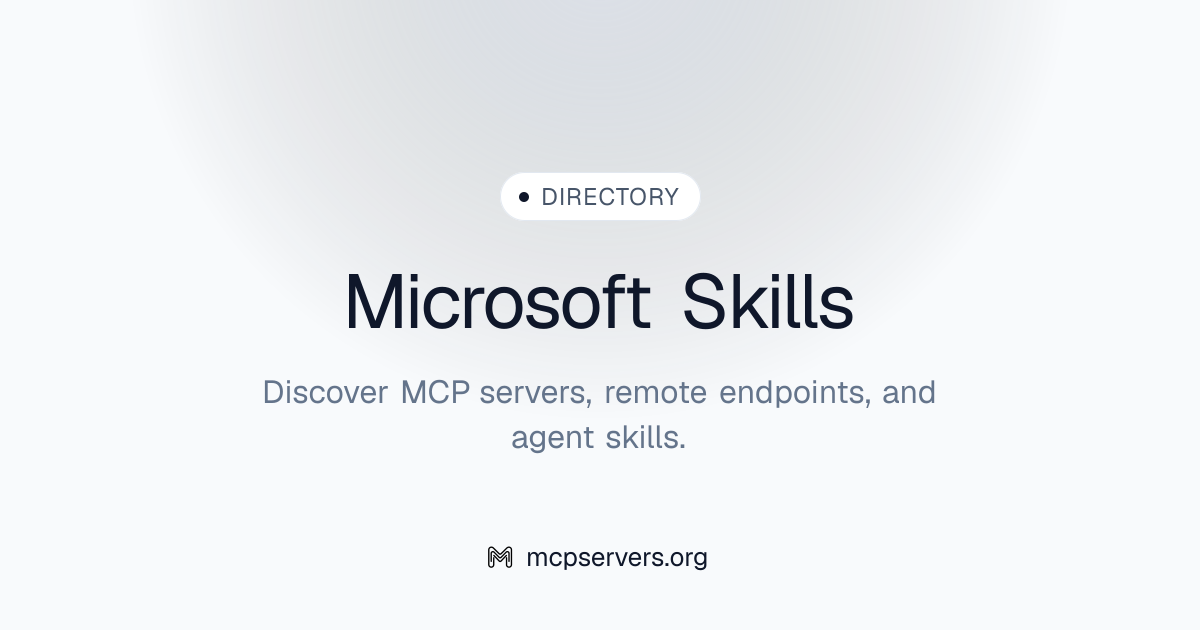 Microsoft Skills | Agent Skills Library