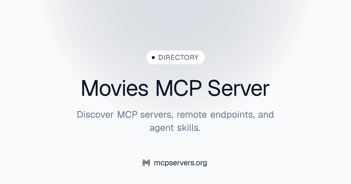 Movies MCP Server | Awesome MCP Servers