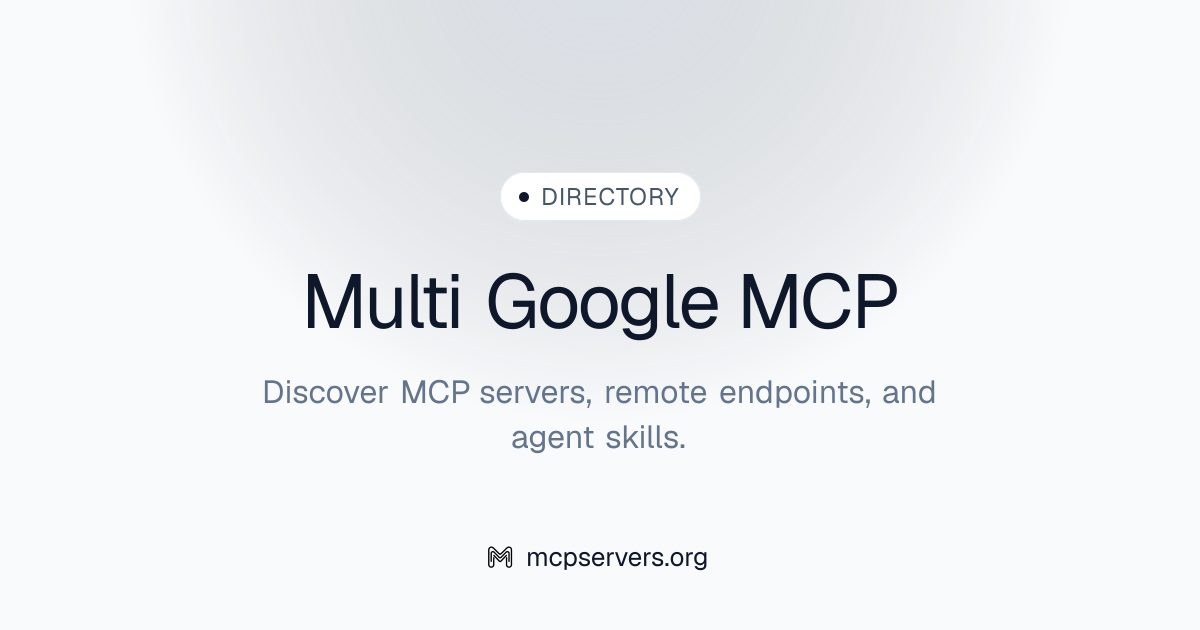 Multi Google MCP Server | Awesome MCP Servers