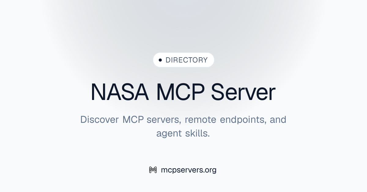 NASA MCP Server | Awesome MCP Servers