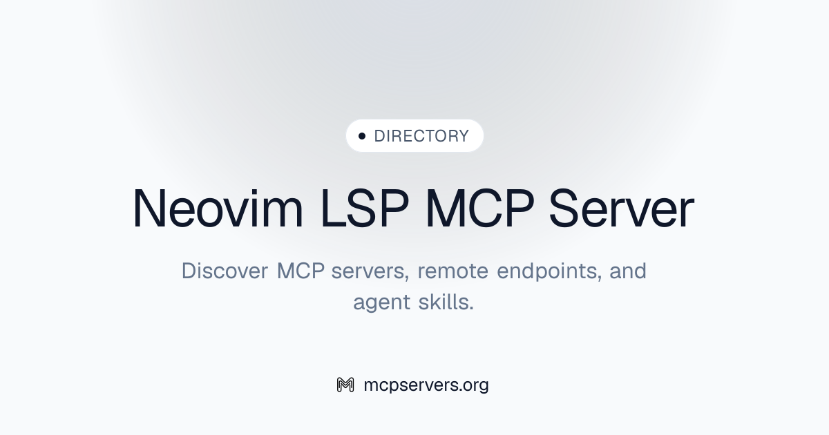 Neovim LSP MCP Server | Awesome MCP Servers