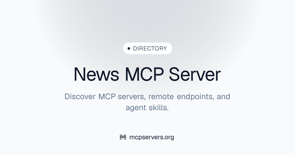 News MCP Server | Awesome MCP Servers