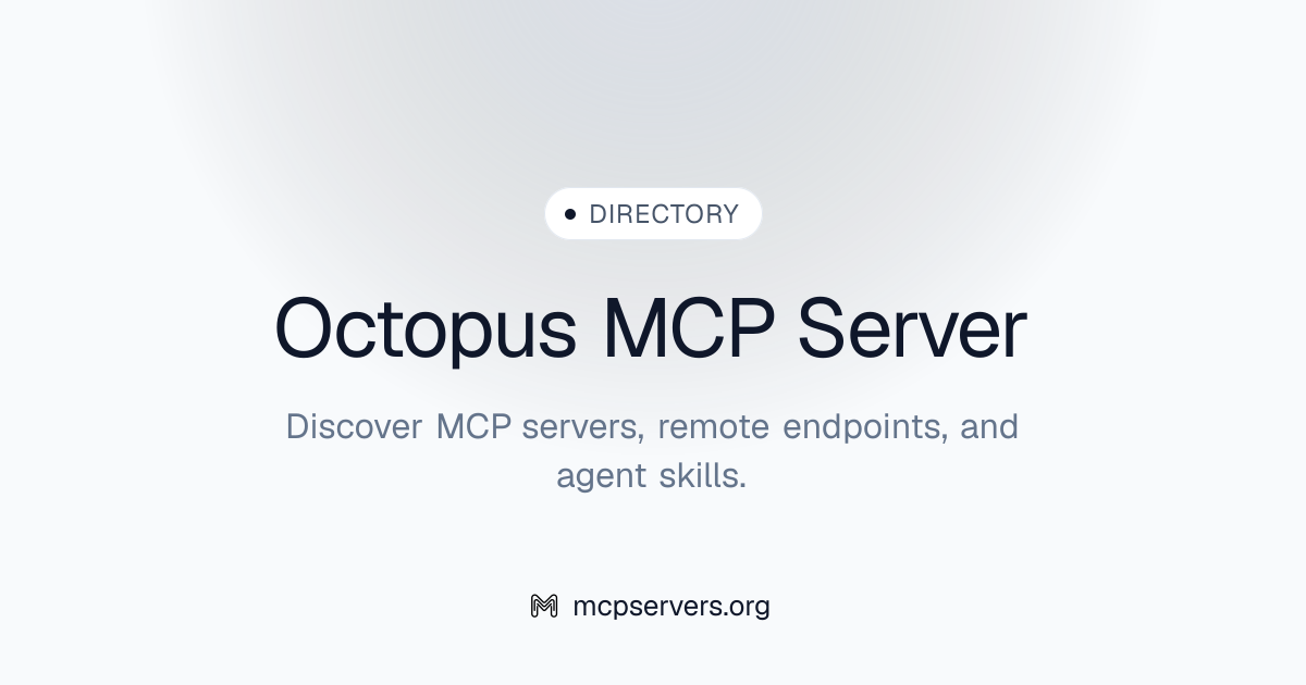 Octopus MCP Server | Awesome MCP Servers