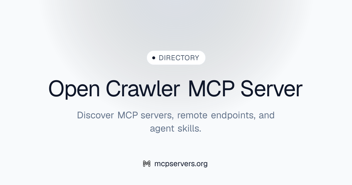 Open Crawler MCP Server | Awesome MCP Servers