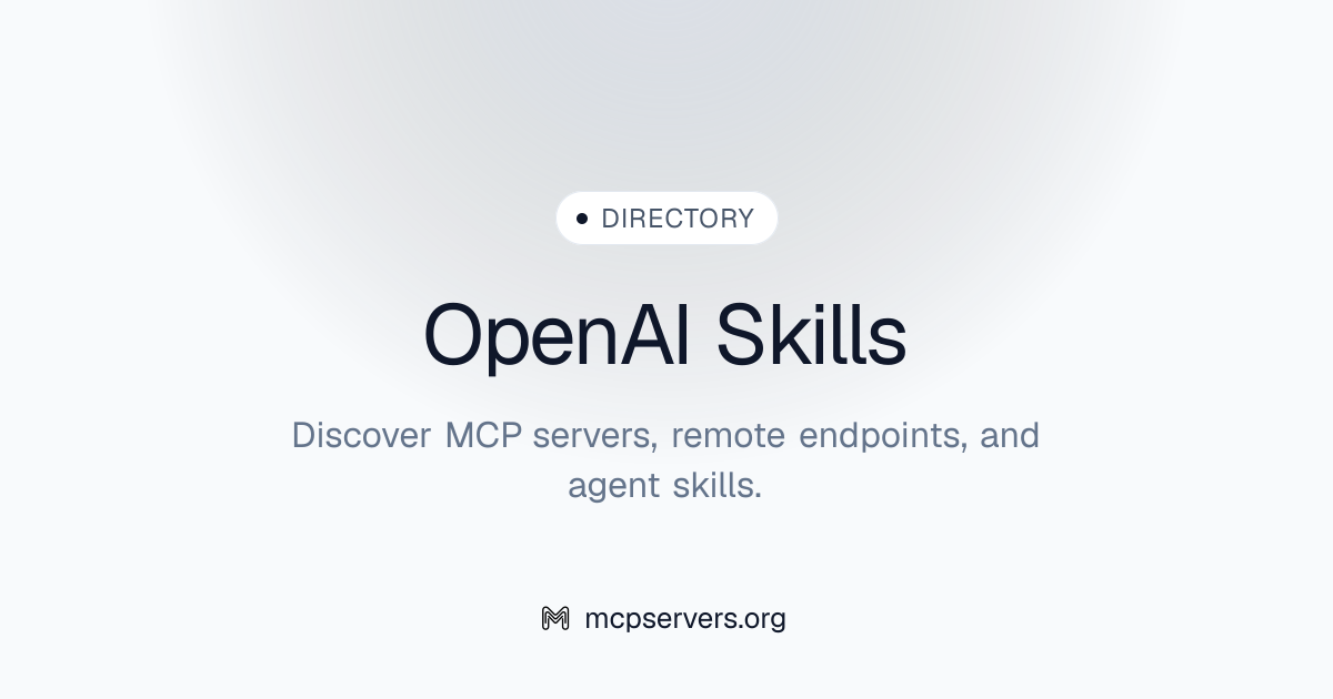 OpenAI Skills | Agent Skills Library