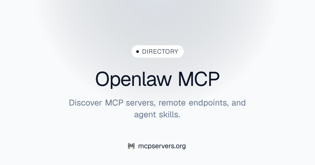 Openlaw MCP Server | Awesome MCP Servers