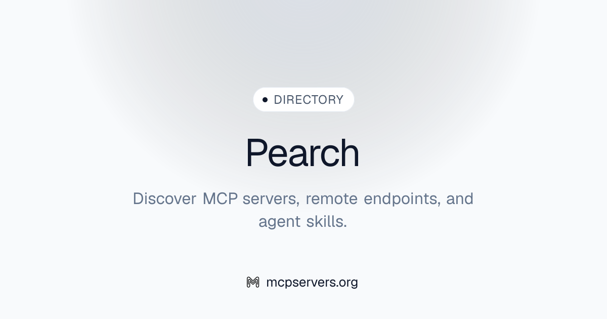Official Pearch MCP Server | Awesome MCP Servers