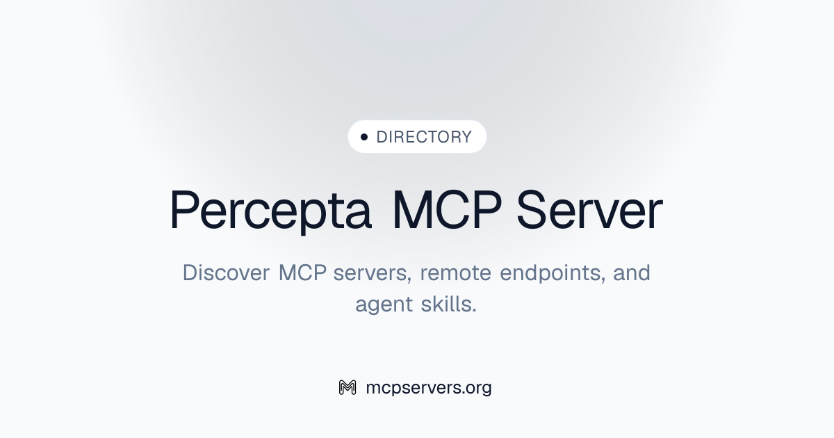 Percepta MCP Server | Awesome MCP Servers