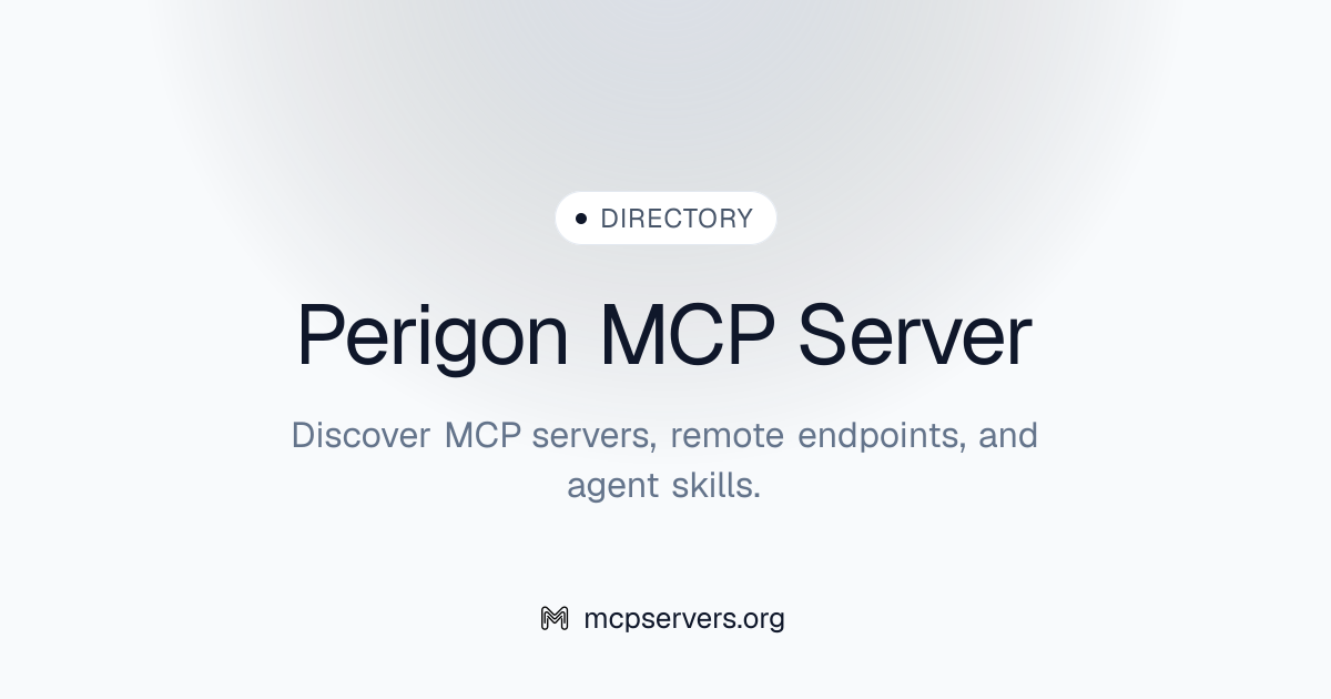Perigon MCP 服务器 | Awesome MCP Servers