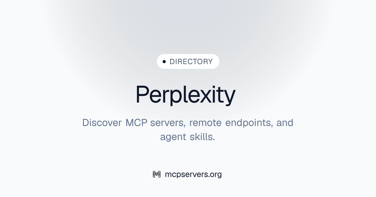 Official Perplexity MCP Server | Awesome MCP Servers
