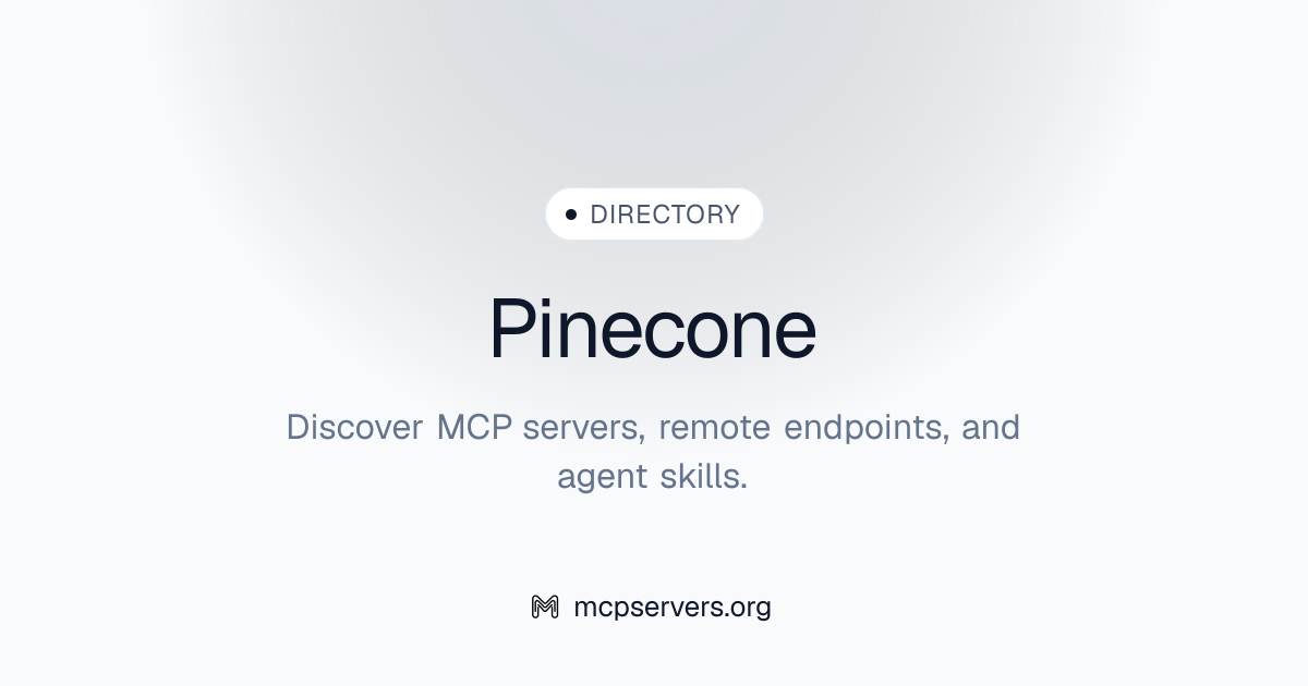 Pinecone MCP Server | Awesome MCP Servers