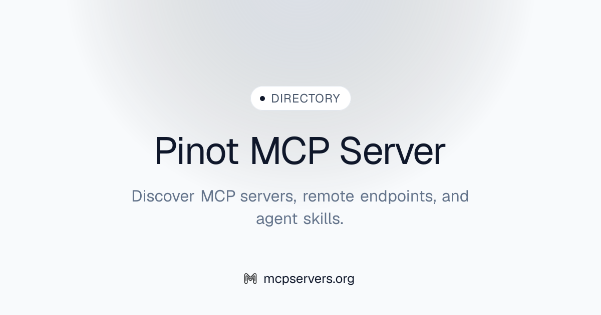 Pinot MCP Server | Awesome MCP Servers
