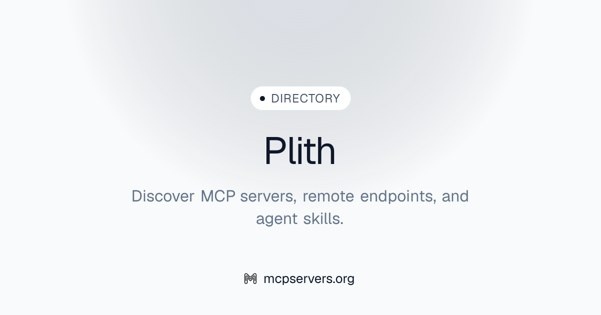 Plith MCP Server | Awesome MCP Servers