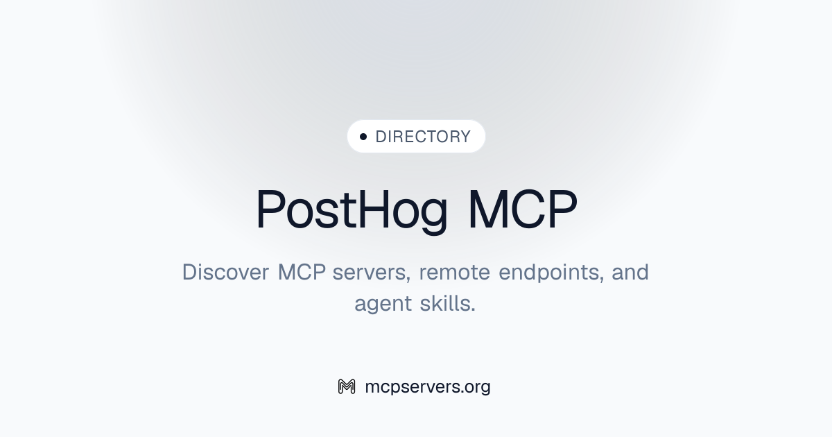 Post Hog MCP Server | Awesome MCP Servers