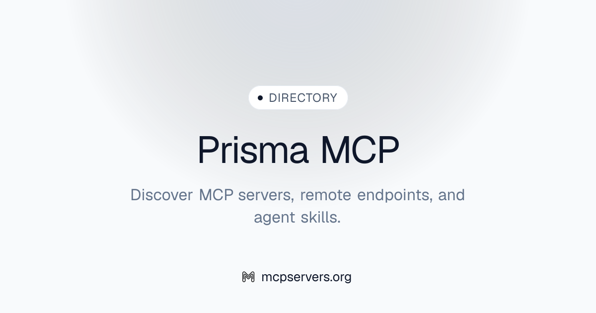 Prisma MCP Server | Awesome MCP Servers