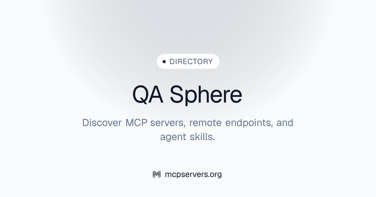 Official QA Sphere MCP Server | Awesome MCP Servers