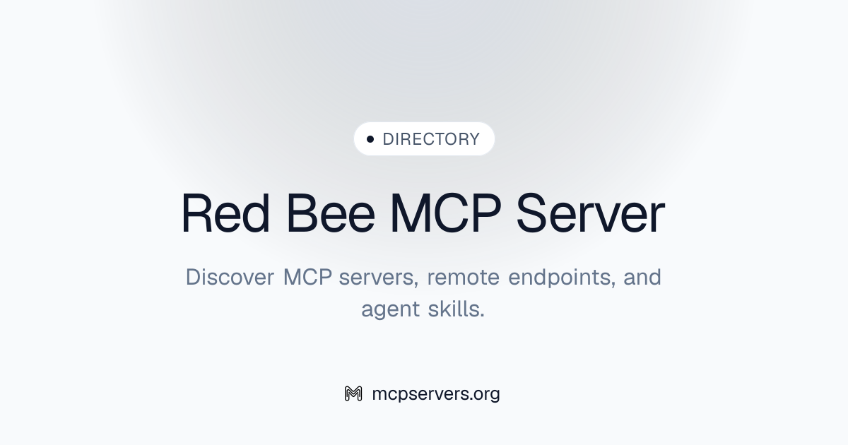 Red Bee MCP Server | Awesome MCP Servers
