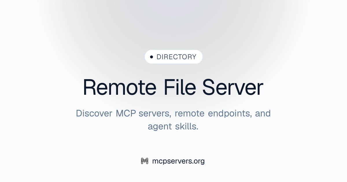 Remote File MCP Server | Awesome MCP Servers