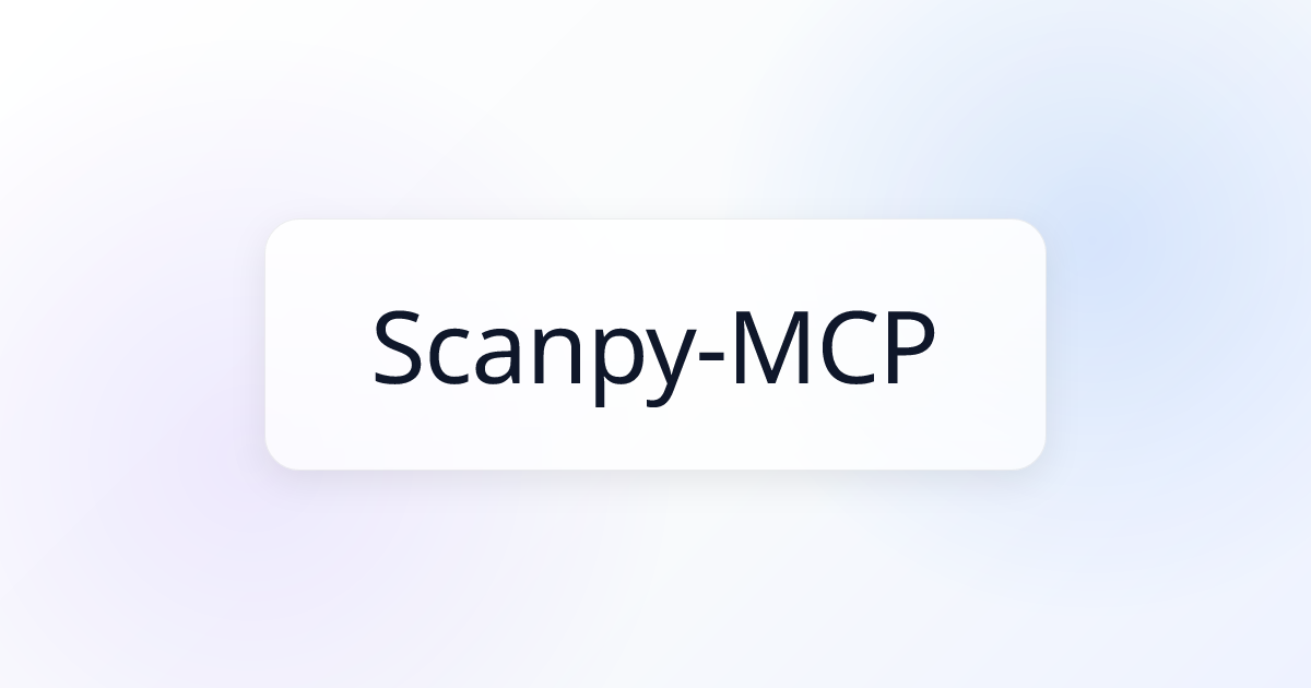 Scanpy-MCP Server | Awesome MCP Servers