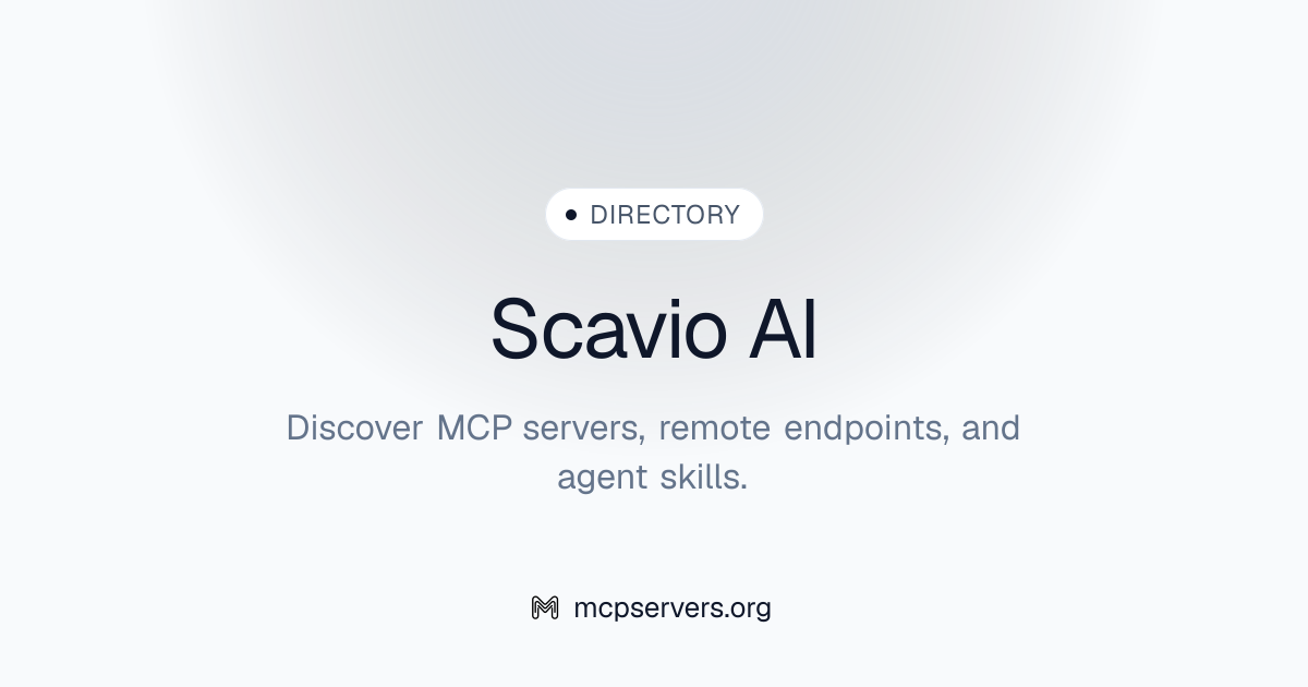 Scavio AI MCP Server | Awesome MCP Servers