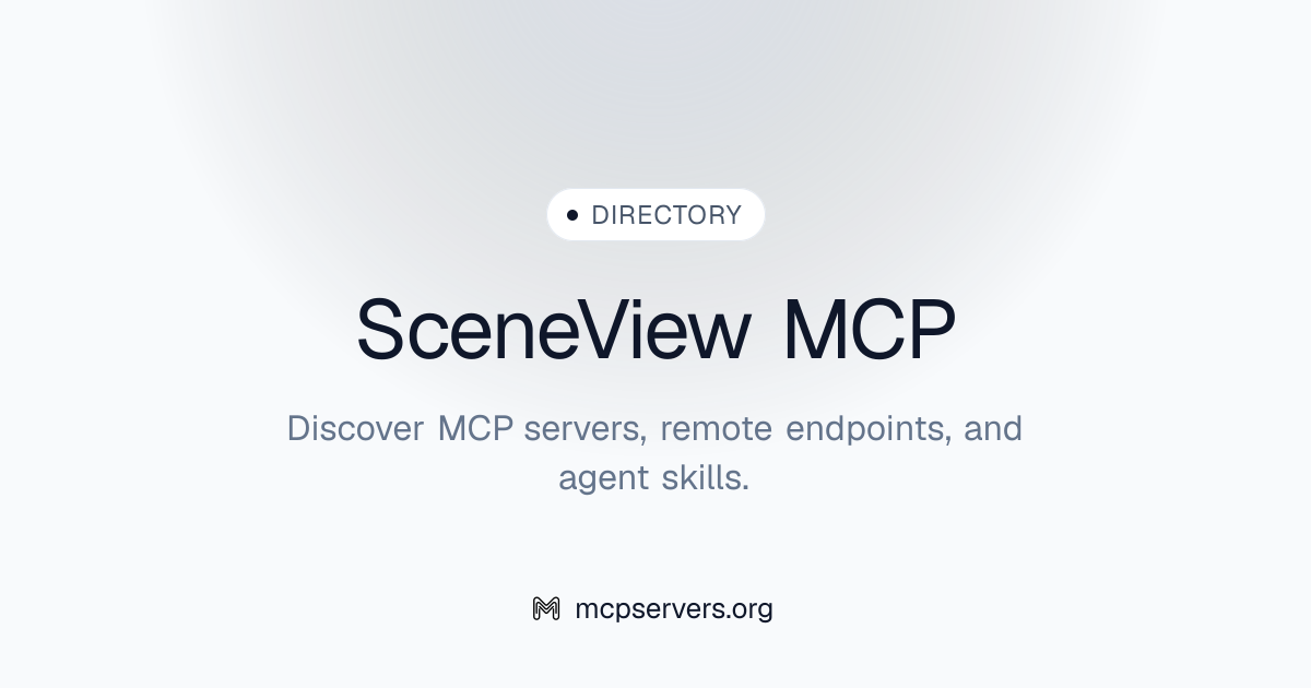 Scene View MCP Server | Awesome MCP Servers