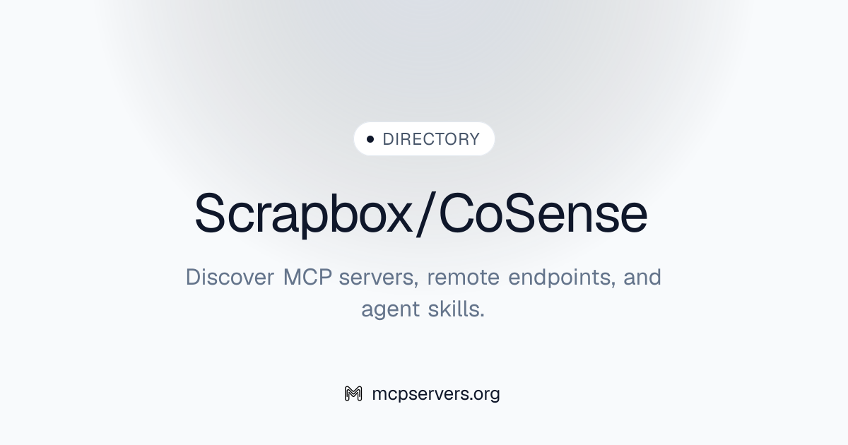 Scrapbox Co Sense MCP Server | Awesome MCP Servers