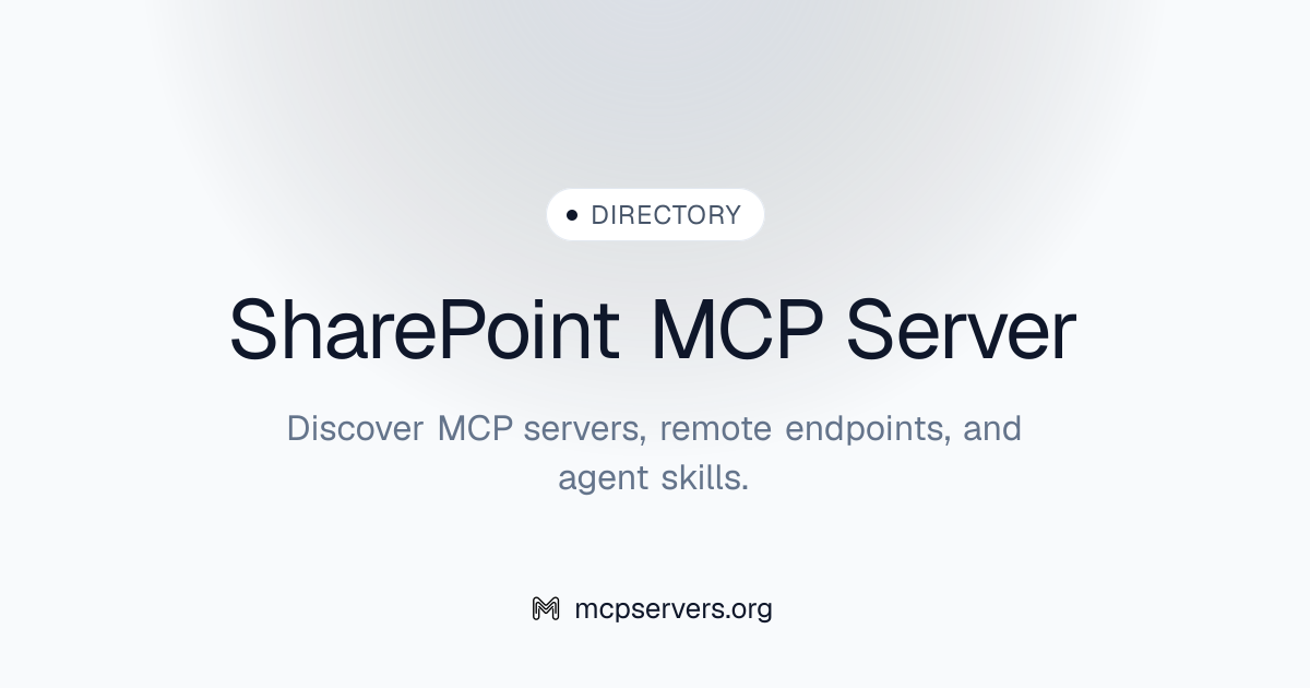 Share Point MCP Server | Awesome MCP Servers