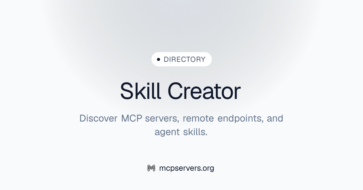 Skill Creator | Agent Skills Library