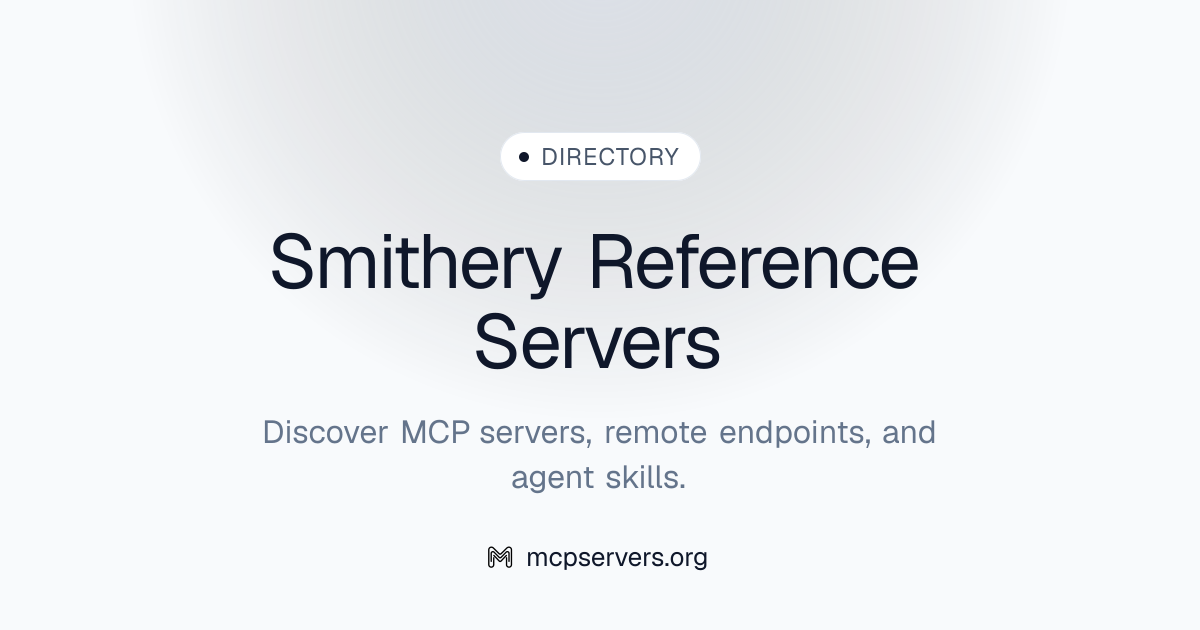 Smithery Reference MCP Server | Awesome MCP Servers
