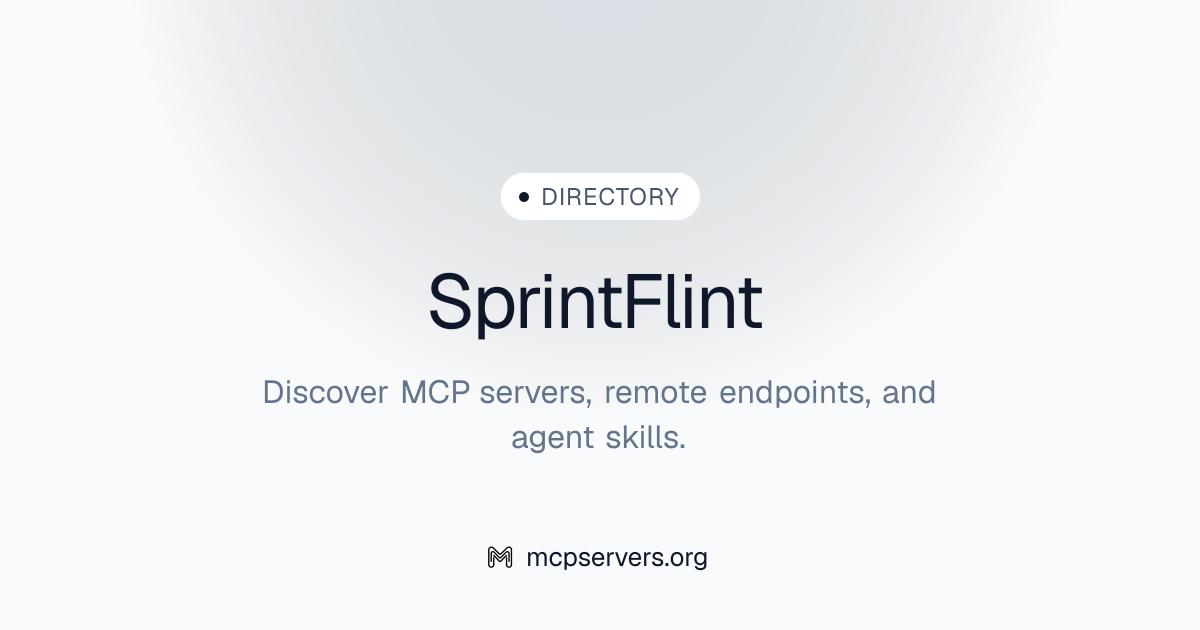 Sprint Flint MCP Server | Awesome MCP Servers