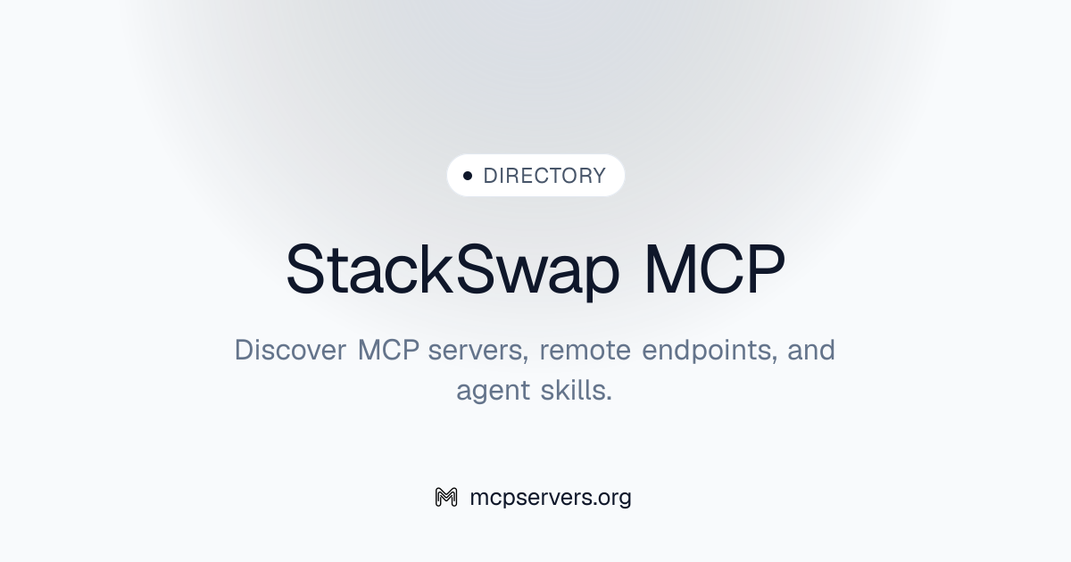 Official Stack Swap MCP Server | Awesome MCP Servers