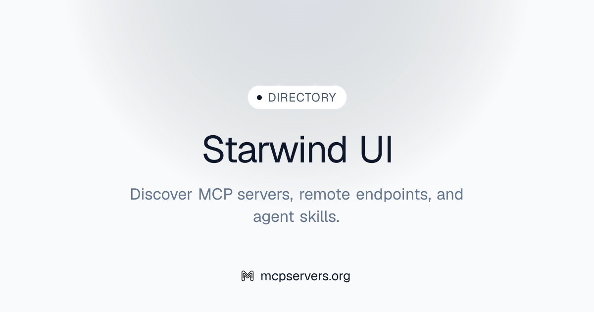Starwind UI | Awesome MCP Servers