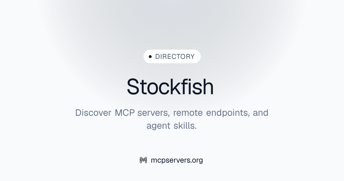 Stockfish MCP Server | Awesome MCP Servers