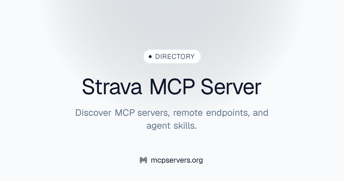 Strava MCP Server | Awesome MCP Servers