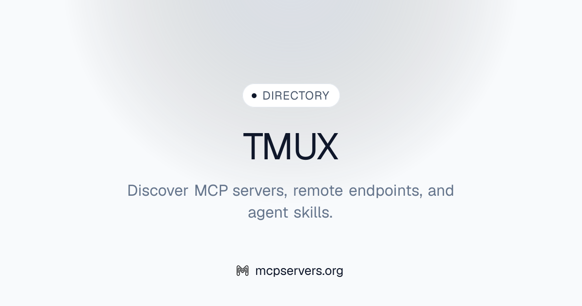 Tmux MCP Server | Awesome MCP Servers