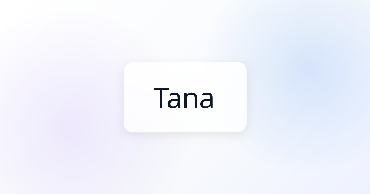 Tana MCP Server | Awesome MCP Servers