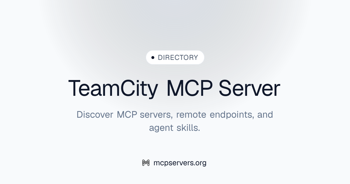Team City MCP Server | Awesome MCP Servers