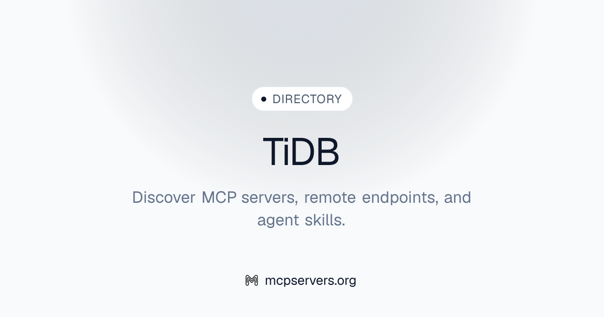 Ti DB MCP Server | Awesome MCP Servers