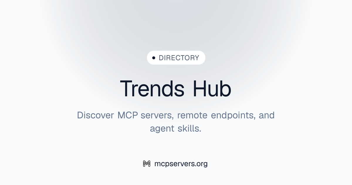 Trends Hub MCP Server | Awesome MCP Servers