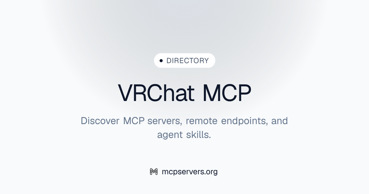 Vrchat MCP Server | Awesome MCP Servers
