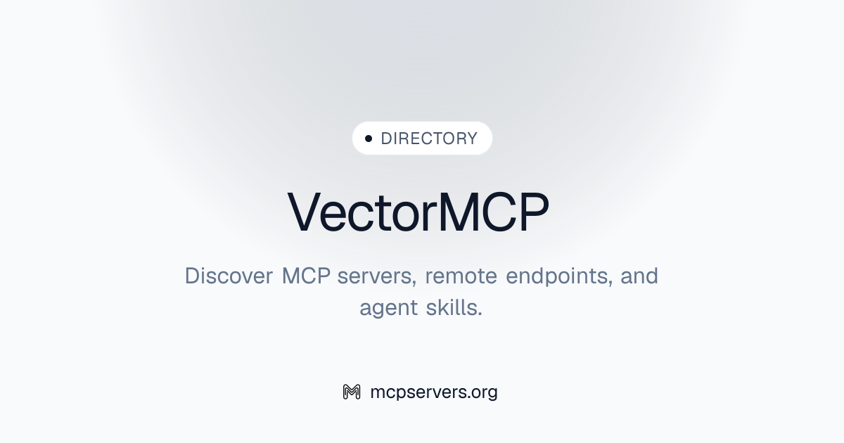 Vector MCP Server | Awesome MCP Servers