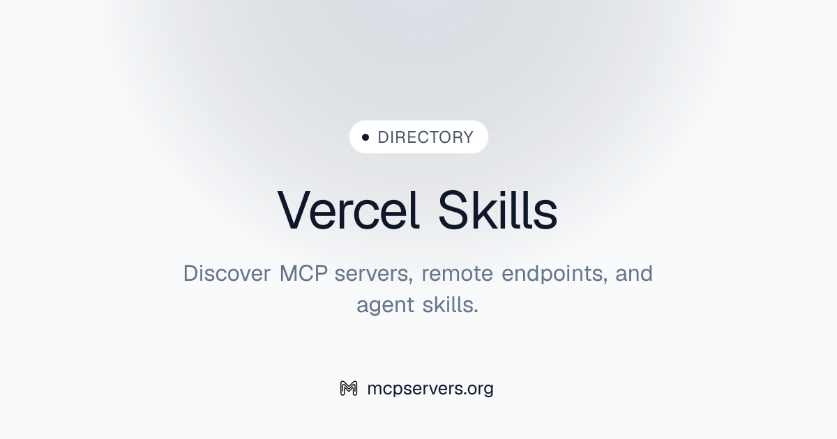 Vercel Skills | Agent Skills Library